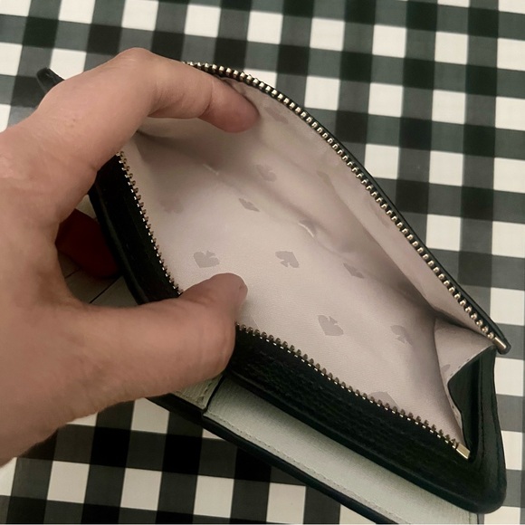 NWOT Kate Spade Madison Large Slim Bifold Wallet Black - Picture 2 of 6